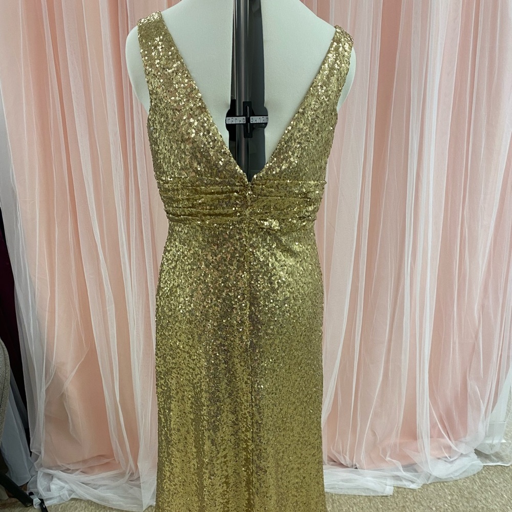 Beautiful sequin gold dress